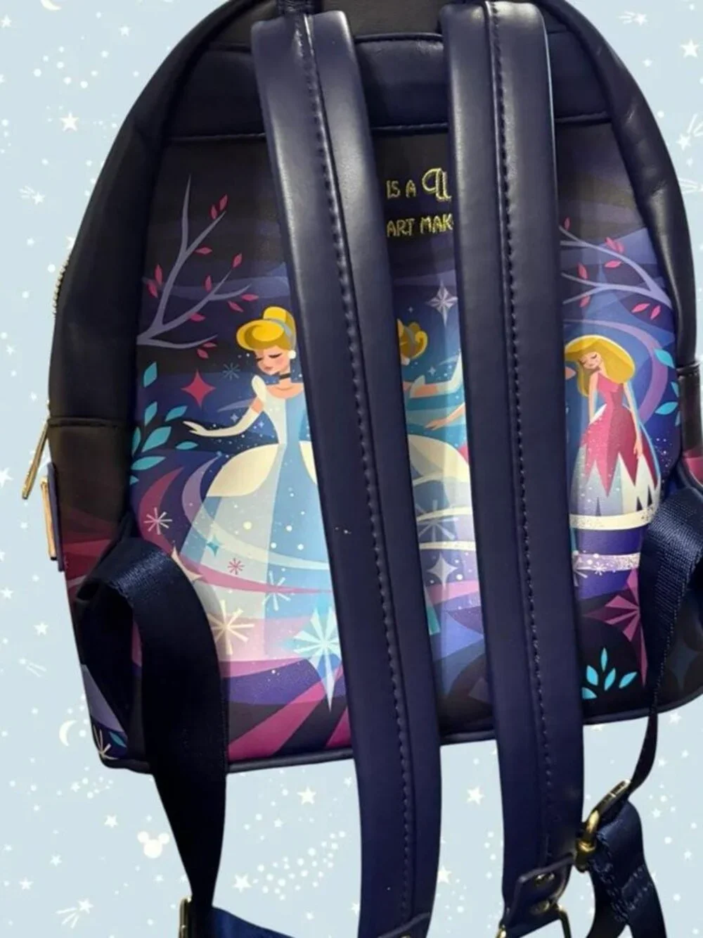 Disney Loungefly Cinderella Castle and Carriage Scene Mini Backpack